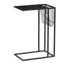 bijzettafel zwart marmer