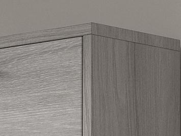 grijs eiken schoenenkast 155 cm