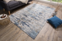 Vloerkleed Abstract blauw 240x160 cm 