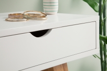 sidetable wit eiken