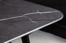 Hoge salontafel grijs marmerlook 110 cm