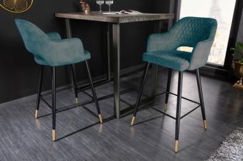 barkruk petrol blauw