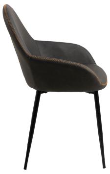 trendy stoel grijs kunstleder