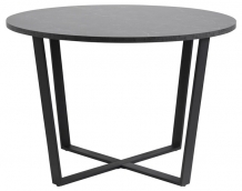 ronde eettafel zwart marmer look