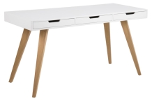Bureau mat wit 142 cm
