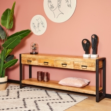 sidetable mangohout 180 cm