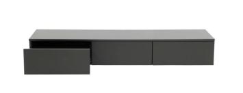 hangend tv meubel met laden basalt grijs 166 cm