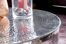 ronde salontafel zilver 75 cm