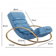 ergonomische fauteuil blauw