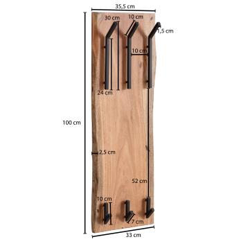 boomstam kapstok 2x3 haken