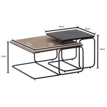 salontafel set metaal 