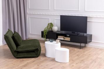zwart tv meubel 180 cm